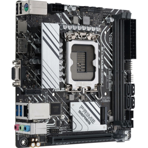 Материнская плата ASUS PRIME H610I-PLUS-CSM Soc-1700 Intel H610 2xDDR5 mini-ITX AC`97 8ch(7.1) GbLAN+VGA+HDMI+DP [PRIME H610I-PLUS-CSM]