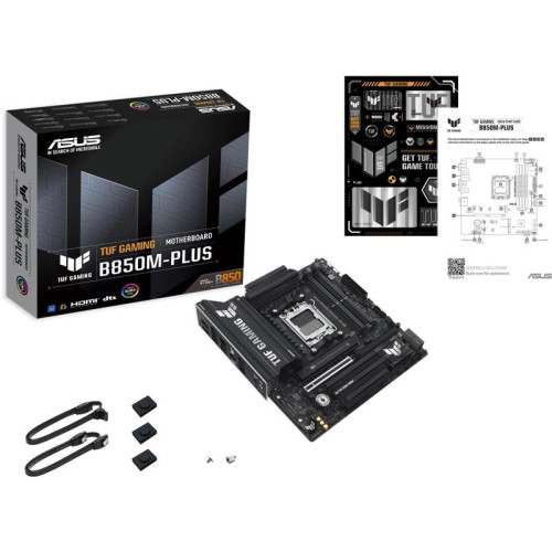 Материнская плата Asus TUF GAMING B850M-PLUS SocketAM5 AMD B850 4xDDR5 mATX AC`97 8ch(7.1) 2.5Gg RAID+HDMI+DP