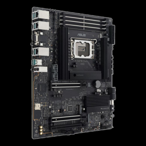 Материнская плата ASUS PRO WS W880-ACE SE LGA 1851 ATX 4xDDR5 3xPCIEx16 4xM.2 Thunderbolt USB-C HDMI VGA 2x2.5GLAN
