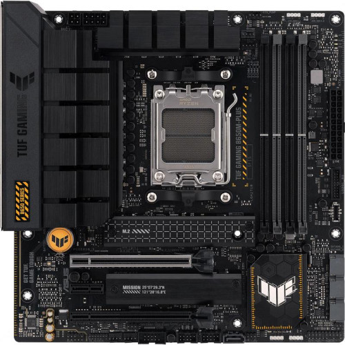 Материнская плата ASUS TUF GAMING B650M-PLUS SocketAM5 AMD B650 4xDDR5 mATX AC`97 8ch(7.1) 2.5Gg RAID+HDMI+DP [TUF GAMING B650M-PLUS]