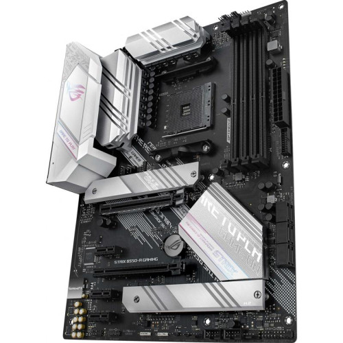 Материнская плата ASUS ROG STRIX B550-A GAMING Soc-AM4 AMD B550 4xDDR4 ATX AC`97 8ch(7.1) 2.5Gg RAID+HDMI+DP [ROG STRIX B550-A GAMING]