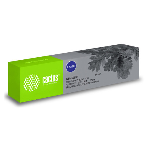 -/ Картридж матричный Cactus CS-LX350 черный для Epson LX350/LQ350/ERC19/VP80K
