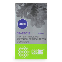 -/ Картридж матричный Cactus CS-ERC18 фиолетовый для Epson ERC 18/ER4615-R
