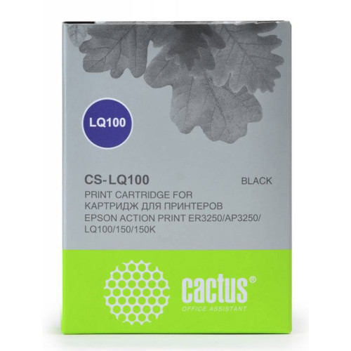-/ Картридж матричный Cactus CS-LQ100 черный для Epson LQ-100/AP-3250
