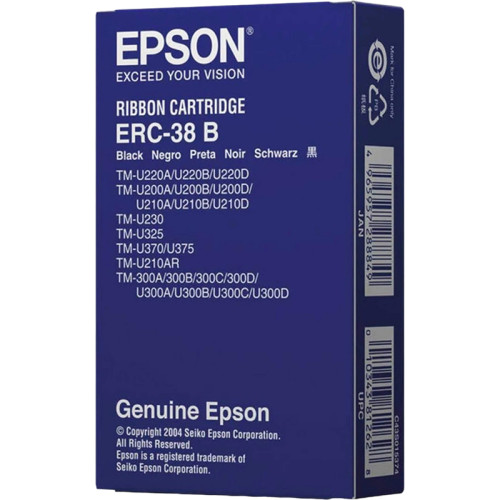 Ленточный картридж/ Epson ERC38B, TM-U220A/B/D/TM-U230, black