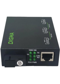 Медиаконвертер Digma DMC-1G53-20BL