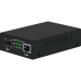 Медиаконвертер Gigabit Ethernet, SFP 1000Мбит/c, RJ45 10/100/1000Мбит/c, поддержка LFP. Металлический корпус. БП DC12V(1A) в комплекте. Размеры (ШхВхГ): 70x25x95мм. Вес: 0,2кг. Рабочая температура: -10…+55°С. Совместим с шасси NS-MCB-14.