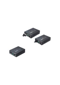 медиа конвертер/ PLANET 10/100/1000Base-T to WDM Bi-directional Fiber Converter - 1550nm - 15KM