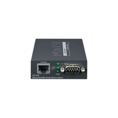 конвертер/ PLANET ICS-110 1-Port RS232/422/485 Serial Device Server (1-Port 10/100BASE-TX, -10 to 60 C, Web, Telnet and SNMP management)