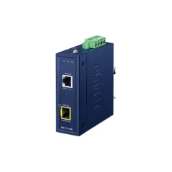 медиаконвертер/ PLANET Industrial 1-Port 100TX + 1-Port 100FX SFP EtherCAT Media Converter (RJ45 Out, SFP In, -40~75 degrees C, Dual 9~48V DC, BECKHOFF EtherCAT conformance test tool verified)