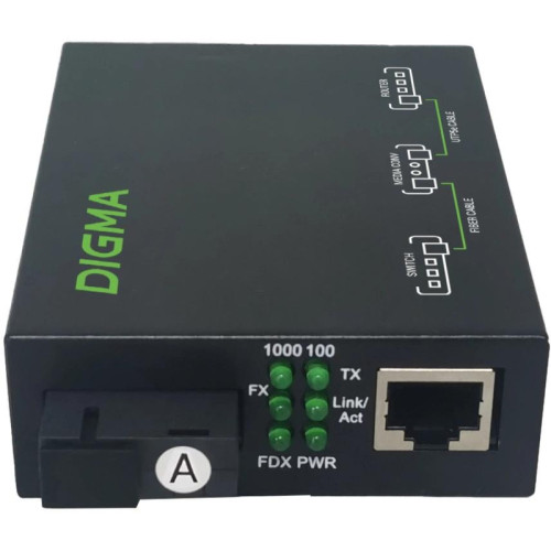 Медиаконвертер Digma DMC-1G35-20A