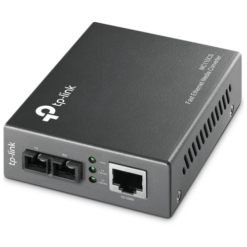 Конвертер/ 10/100Mbps RJ45 to 100Mbps single-mode SC fiber Converter, Full-duplex,up to 20Km, switching power adapter, chassis mountable