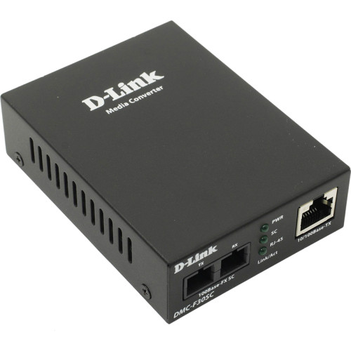 Медиаконвертер/ DMC-F30SC Media Converter 100Base-TX to 100Base-FX, SC, Single-mode, 1310nm, 30KM, Stand-alone