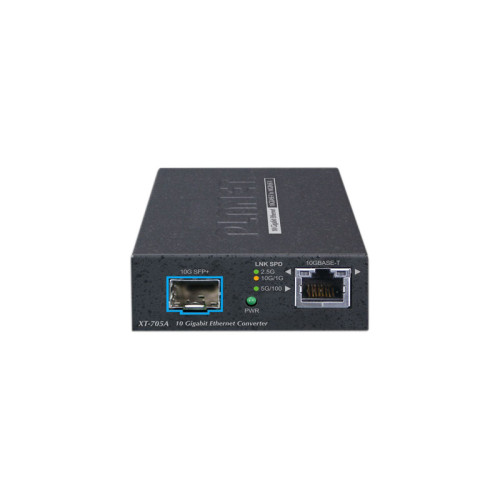 медиа конвертер/ PLANET XT-705A 10G/5G/2.5G/1G/100M Copper to 10GBASE-X SFP+ Media Converter медиа конвертер/ PLANET XT-705A 10G/5G/2.5G/1G/100M Copper to 10GBASE-X SFP+ Media Converter