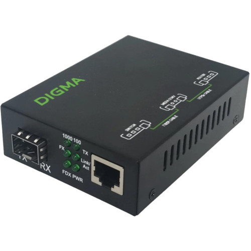 Медиаконвертер Digma DMC-1G-SFPL