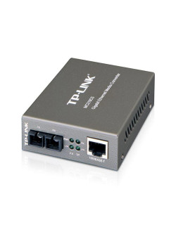 Конвертер/ 1000Mbps RJ45 to 1000Mbps single-mode SC fiber Converter, Full-duplex,up to 15Km, switching power adapter, chassis mountable