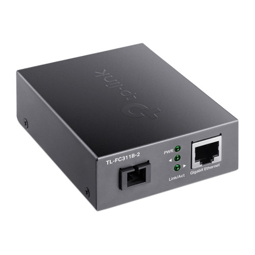 Медиаконвертер/ Gigabit WDM media converter, 9/125µm Single-mode Fiber, 1 SC Fiber port, 1 100/1000Mbps RJ-45 port, wave length 1310nm/1550nm, transmission distance up to 2Km, 5V/0.4A DC power input