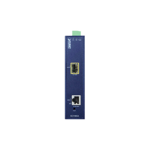 медиа конвертер/ IP30 Industrial SNMP Manageable 10/100/1000Base-T to MiniGBIC (SFP) Gigabit Converter