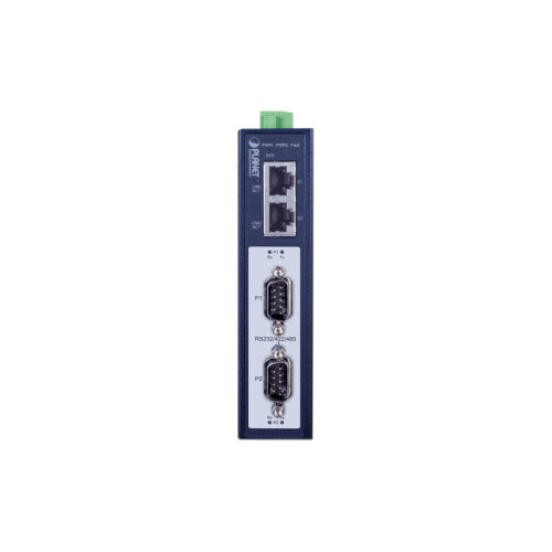 медиаконвертер/ PLANET IMG-2200T IP30 Industrial 2-Port RS232/RS422/RS485 Modbus Gateway (2 x 10/100BASE-TX, -40~75 degrees C, 15KV isolation, dual 12~48V DC, Modbus RTU/ASCII, Master/Slave )