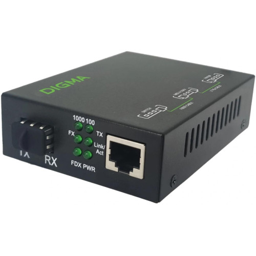Медиаконвертер Digma DMC-1G-SFPL Медиаконвертер Digma DMC-1G-SFPL