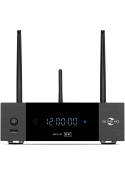 Mediaplayer Dune HD Solo 8K: 8K/60 Hz/Dolby Vision/HDR10+/HDR, CPU Amlogic S9284-K/J, RAM 8 Gb, Flash 64 Gb, 3xUSB3.0,  1xUSB2.0, HDD SATA 3.5