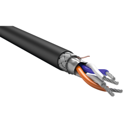 ITK Кабель RS-485 2х2х0,6 нг(А)-HF черный (200м)