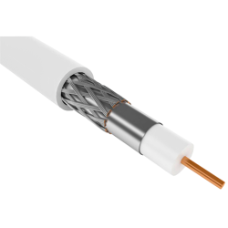 Каб. коаксиал. RG59 CCS 75Ом FPE PVC бел. (100м) GENERICA