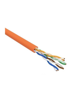 Кабель информационный Rexant 01-0049 кат.5E UTP 4 пары 24AWG LSZH внутренний 305м оранжевый