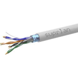 Кабель сетевой информационный Suprlan Premium 01-1032-1 кат.5E FTP 4 пары 24AWG LSZH внутренний 305м серый