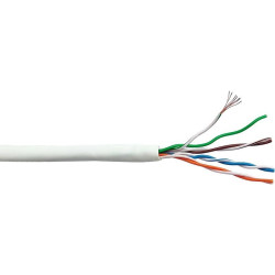 Кабель информационный Lanmaster LAN-5EUTP-PT-LSZH-WH кат.5E UTP 4 пары 24AWG LSZH внутренний 305м белый
