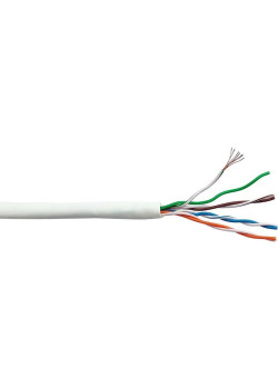 Кабель информационный Lanmaster LAN-5EUTP-PT-LSZH-WH кат.5E UTP 4 пары 24AWG LSZH внутренний 305м белый