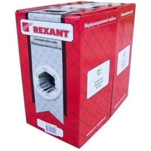 Кабель информационный Rexant 01-0146-1 кат.5E F/UTP 4 пары PE внешний 305м черный