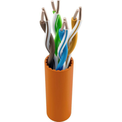 Кабель информационный NTSS NTSS-IN-UTP4-5Е-LSZH-OR кат.5E UTP 4 пары 24AWG LSZH внутренний 305м оранжевый