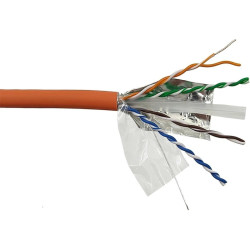 Кабель информационный Lanmaster LAN-6AFTP-LSZH-OR кат.6A FTP 4 пары 23AWG LSZH внутренний 305м оранжевый