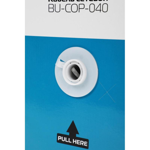 Кабель сетевой Buro BU-COP-040-100M UTP 4 пары cat.5E solid 0.40мм Cu 100м серый