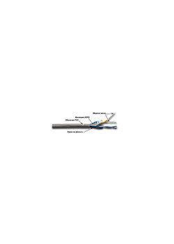 Кабель информационный Lanmaster TWT-5EFTP2-GY кат.5E FTP 2 пары PVC внутренний 305м серый