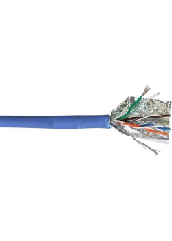 Кабель информационный Lanmaster TWT-5EUTP2PT-BL кат.5E UTP 2 пары 24AWG PVC внутренний 305м синий