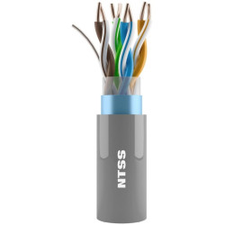 Кабель информационный NTSS NTSS-IN-FUTP4-5E-LSZH-GY кат.5E F/UTP 4 пары 24AWG LSZH внутренний 305м серый