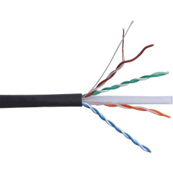 Кабель информационный Lanmaster TWT-6UTP-UNV кат.6 UTP 4 пары 23AWG LSZH универсальный 305м черный