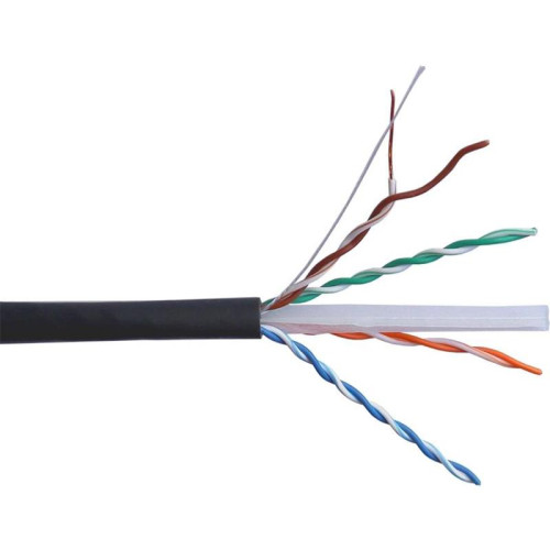 Кабель информационный Lanmaster TWT-6UTP-UNV кат.6 UTP 4 пары 23AWG LSZH универсальный 305м черный