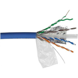 Кабель информационный Lanmaster LAN-6AFTP-LSZH-BL кат.6A FTP 4 пары 23AWG LSZH внутренний 305м синий