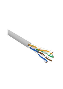 Кабель информационный Rexant PRO 02-0004 кат.5E UTP 4 пары 24AWG нг(А)-HF внутренний 305м серый