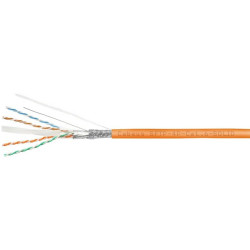 Кабель информационный Cabeus SFTP-4P-CAT.6-SOLID-LSZH кат.6 SF/UTP 4 пары LSZH внутренний 305м оранжевый