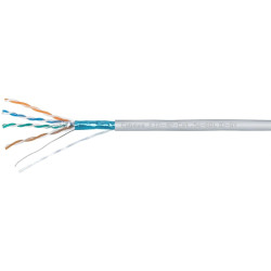 Кабель информационный Cabeus FTP-4P-CAT.5E-SOLID-GY кат.5E F/UTP 4 пары 0.55AWG PVC внутренний 305м серый