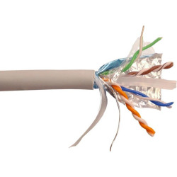 Кабель информационный Lanmaster LAN-6AFTP-HFLT-GY кат.6A FTP 4 пары 23AWG LSZH внутренний 305м серый
