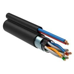 Кабель информационный ITK LC3-C5E04-379 кат.5E FTP 4 пары 24AWG LDPE внешний 305м черный