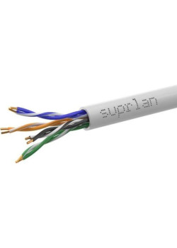 Кабель сетевой информационный Suprlan Premium 01-0340-3 кат.5E UTP 4 пары 24AWG нг(А)-LSLTx внутренний 305м серый