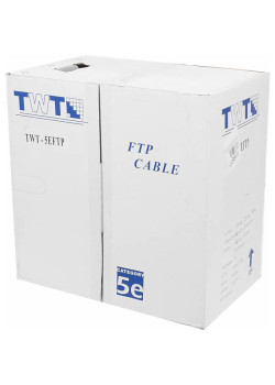 Кабель информационный Lanmaster TWT-5EFTP кат.5E FTP 4 пары 24AWG PVC внутренний 305м серый