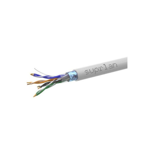 Кабель информационный Suprlan Median 01-1033-1 кат.5E FTP 4 пары 24AWG PVC внутренний 305м серый