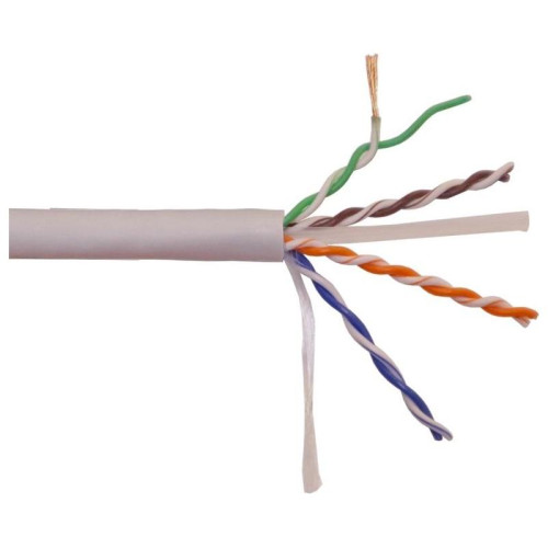 Кабель информационный Lanmaster LAN-6EUTP-PT-LSZH-GY кат.6 UTP 4 пары 23AWG LSZH внутренний 305м серый